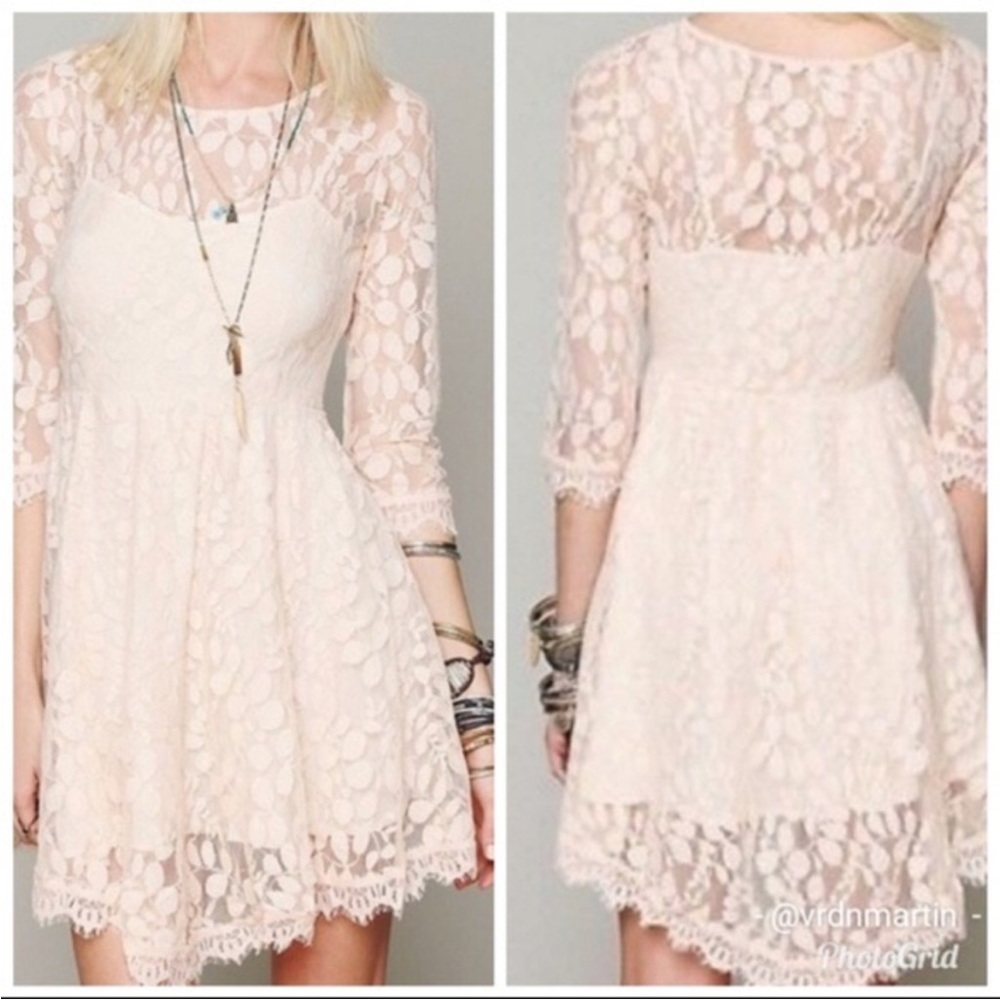 Free people leaf print dress